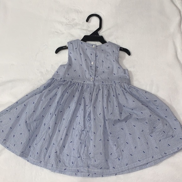 H&M | ✨ 3 FOR $20 ✨ | 4-6m | Stripe x Rose Dress - Picture 2 of 4